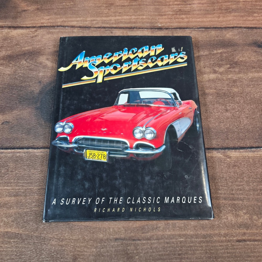 Gallery Books American Sportscars Book Richard Nichols OS Black Good Hardcover